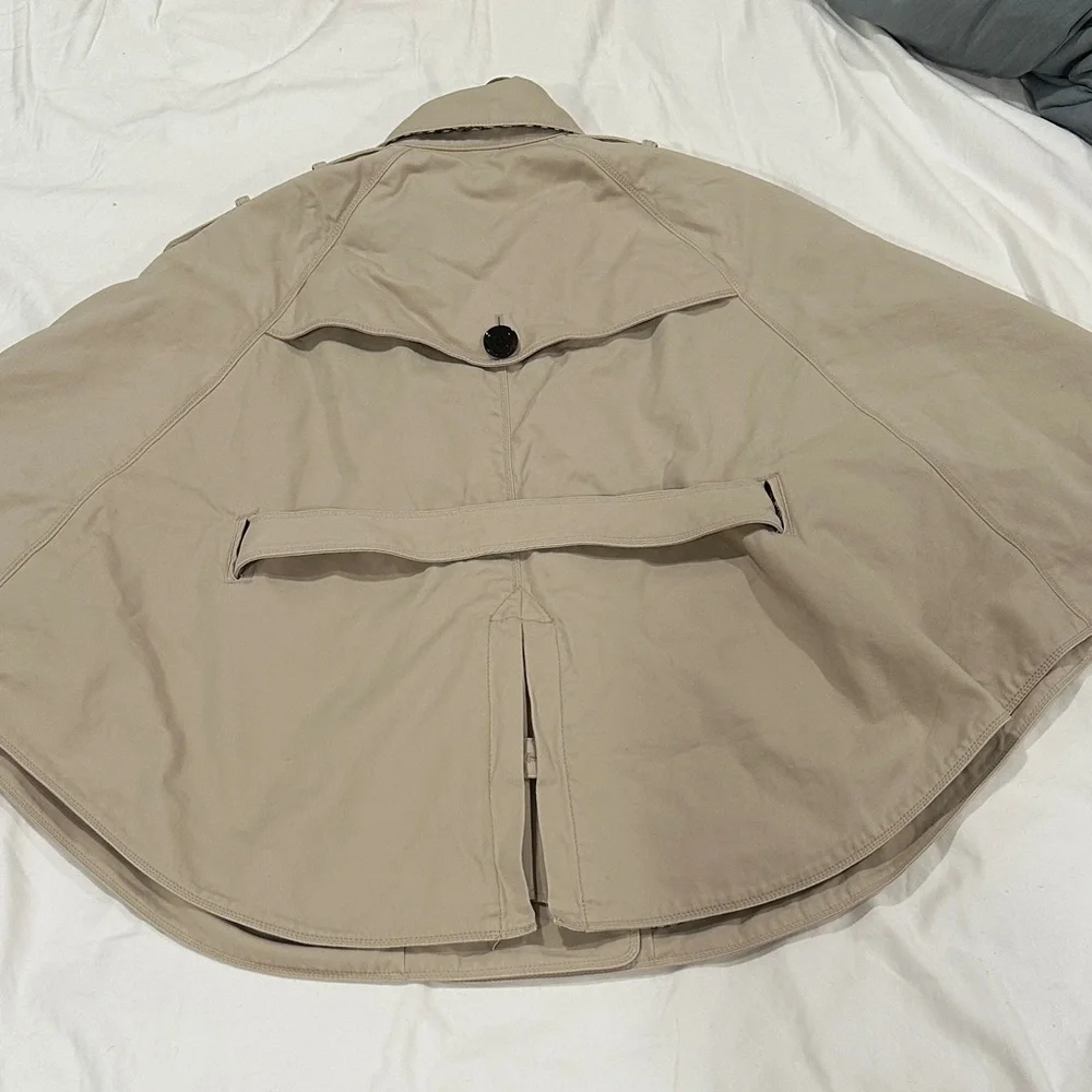 Eland Tan Double-Breasted Cape with Belt - Picture 8 of 8